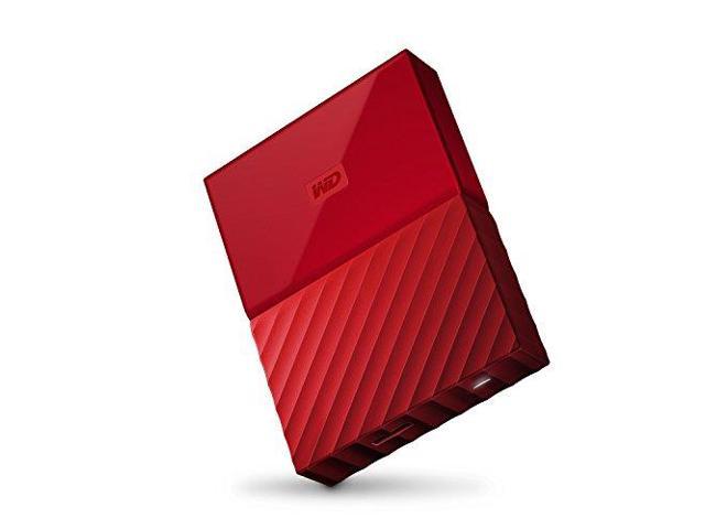 Western Digital My Passport 2TB USB 3.0 Portable External Hard Drive Red