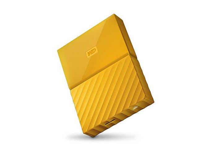 WD 4TB Yellow My Passport  Portable External Hard Drive - USB 3.0 - WDBYFT0040BYL-WESN