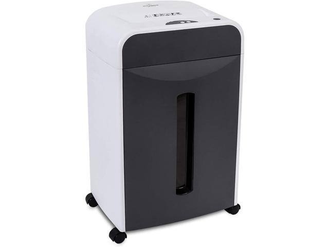 6-Sheet 2x6mm Super Micro Cut High Security Level P-5 Ultra Quiet Paper/Credit Card Shredder for Home Office by Manganese-Steel Cutter and 5 Gallons Pullout Waste Bin SD9610