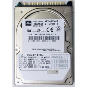 TOSHINA 6.4GB 9.5MM 2.5 INCH IDE LAPTOP HARD DRIVE BULK PACKAGING MK6412MAT MK6412MAT