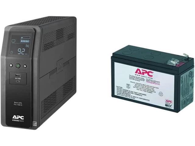APC UPS 1000VA Sine Wave UPS Battery Backup and Surge Protector, BR1000MS Backup Battery Power Supply with AVR, (2) USB Charger Ports