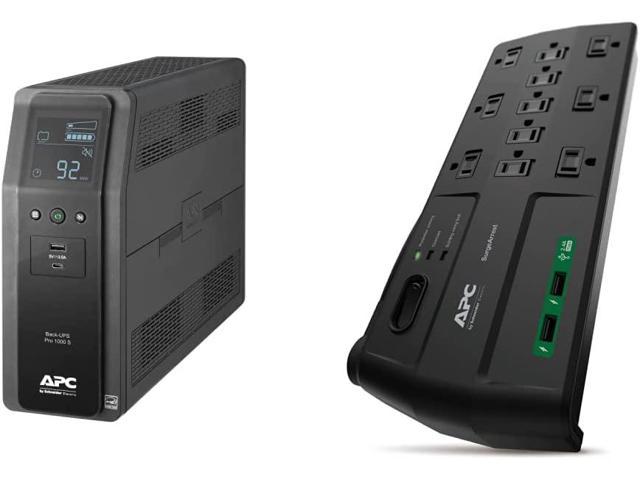 APC UPS 1000VA Sine Wave UPS Battery Backup and Surge Protector, BR1000MS Backup Battery Power Supply with AVR, (2) USB Charger Ports