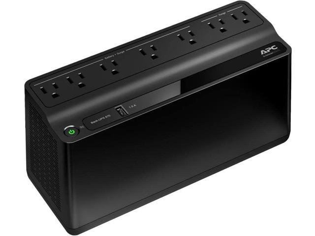 APC BE670M1 675 VA 360 Watts 7 Outlets Uninterruptible Power Supply (UPS) with USB Charging Port