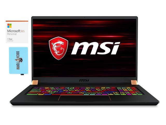 MSI GS75 Stealth-205 Gaming and Entertainment Laptop (Intel i7-8750H 6-Core, 16GB RAM, 1TB m.2 SATA SSD, 17.3" Full HD (1920x1080), NVIDIA RTX 2060, Win 10 Home) with Microsoft 365 Personal , Hub