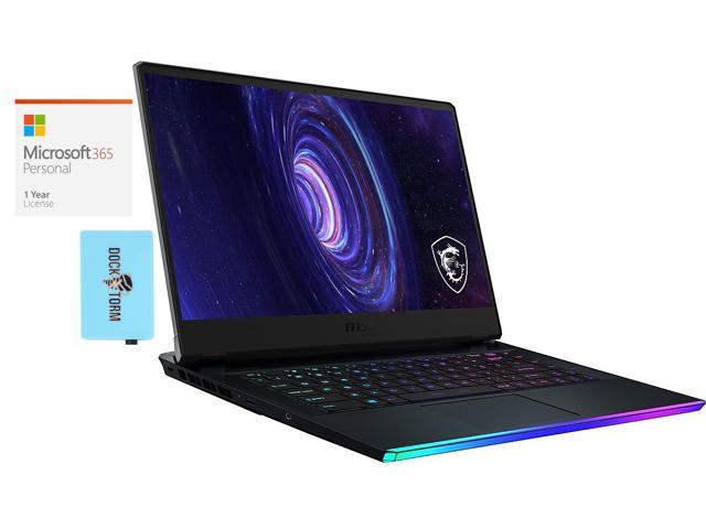 MSI GE66 Raider Gaming Laptop (Intel i9-11980HK 8-Core, 32GB RAM, 1TB SSD, 15.6" 2K Quad HD (2560x1440), NVIDIA RTX 3070, Wifi, Bluetooth, Webcam, Win 10 Home) with Microsoft 365 Personal , Hub