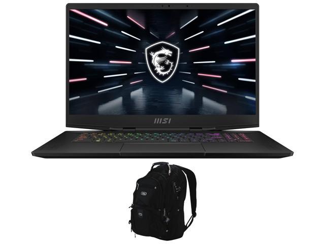 MSI Stealth GS77 -17 Gaming Laptop (Intel i7-12700H 14-Core, 17.3" 240Hz 2K Quad HD (2560x1440), NVIDIA RTX 3070 Ti, 32GB DDR5 4800MHz RAM, 8TB PCIe SSD, Win 11 Pro) with Travel & Work Backpack