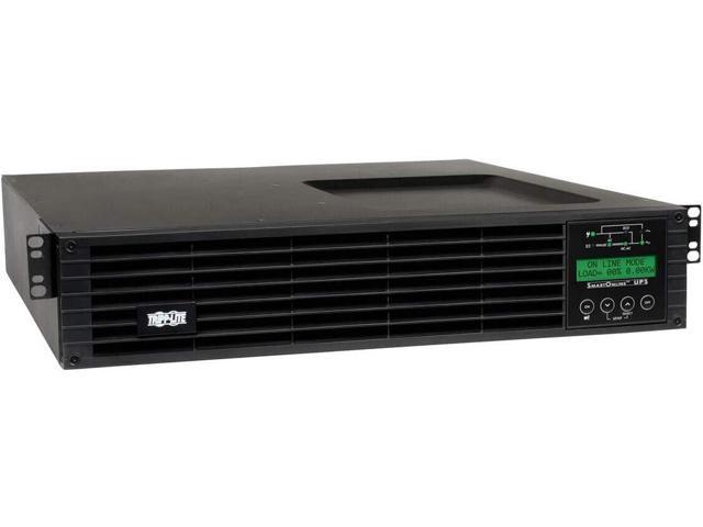Tripp Lite SmartOnline 120V 1.5kVA 1.35kW Double-Conversion UPS, 2U Rack/Tower, Extended Run, WEBCARDLX Network Interface, LCD, USB, DB9 (SU1500RTXLCDN)
