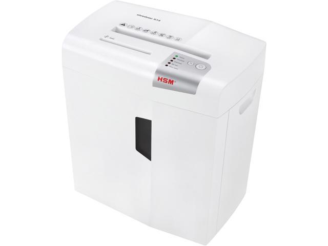 HSM 1057W Shredstar X14 Cross-Cut Paper Shredder, 14 Pages per Pass, 6.9 Gal Capacity - White