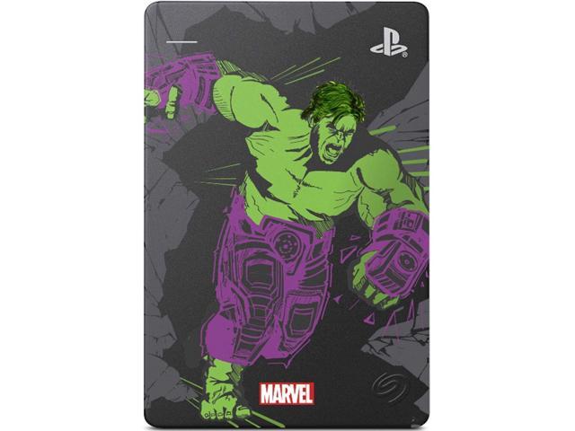 Seagate Game Drive for PS4 Marvel's Avengers LE - Hulk 2TB External Hard Drive - USB 3.0, Metallic Gray, Officially Licensed Compatibility with PS4 (STGD2000105)