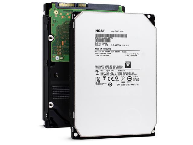HGST Ultrastar He8 HUH728060ALE604 (0F23669) 6TB 7200 RPM 128MB Cache SATA 6.0Gb/s 3.5" Helium Platform Enterprise Hard Drive Bare Drive