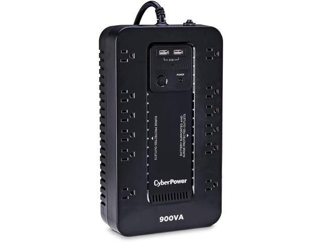 CyberPower ST625U Standby UPS System, 625VA/360W, 8 Outlets, 2 USB Charging Ports, Compact