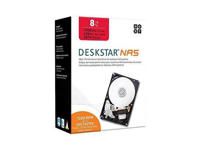 HGST Deskstar 7200rpm 128MB Cache SATA III 3.5" Internal NAS Drive Kit
