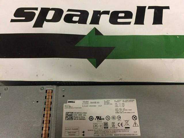 lot of 2 NFCG1 Dell PowerVault MD1220 MD3200 MD3200i 600W 80 Plus Silver PSU  6N