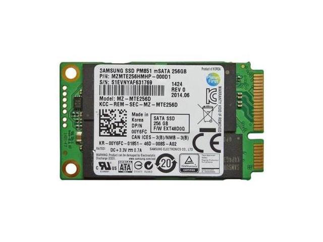 Samsung PM851 Series MZ-MTE256D MZMTE256HMHP-000D1 mSATA 256GB 256 GB Internal Solid State Drive SSD