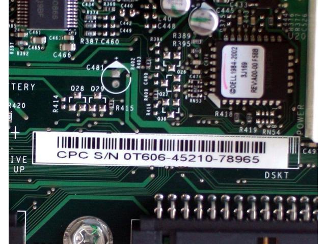 Dell 0T606 P4 Socket 478 System Board For Optiplex Gx260-0T606