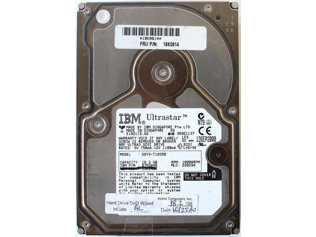 IBM Ddys-T18350  18.2Gb 10000Rpm Ultra160 Scsi 80Pin Hot Pluggable Hard Disk Drive-Ddys-T18350