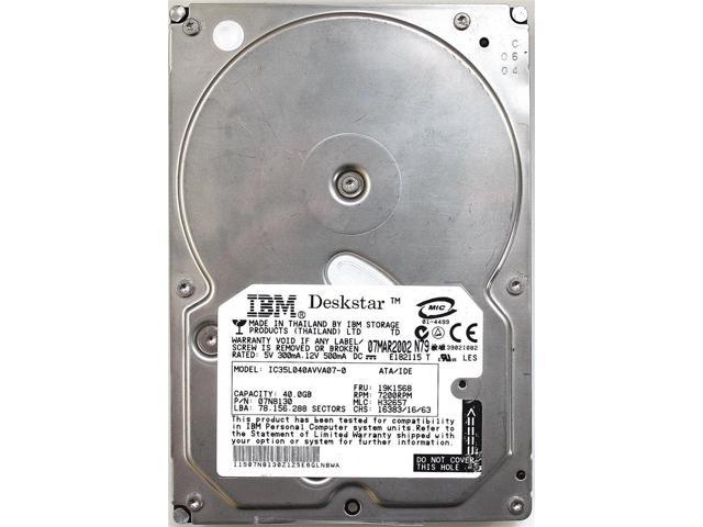 IBM 19K1568 19K1568 40 GB Hard Drive - 3.5" Internal - IDE (IDE Ultra ATA/100 (ATA-6))