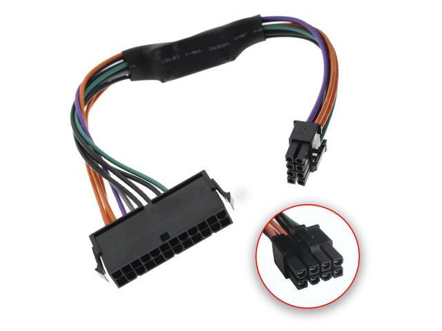 24-Pin to 8-Pin 18AWG ATX Power Supply Adapter Cable for Dell Computers