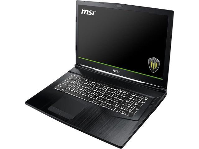 MSI WE Series WE73 8SJ-076 Mobile Workstation Intel Core i7 8th Gen 8750H (2.20 GHz) 32 GB Memory 512 GB SSD NVIDIA Quadro P2000 17.3" Windows 10 Pro 64-Bit