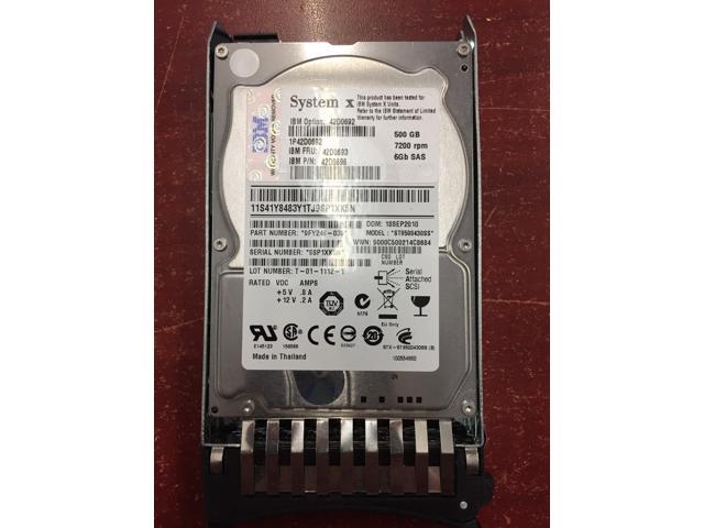 IBM 42D0692 42D0692 500 GB Hard Drive - 2.5" Internal - SAS (6Gb/s SAS)