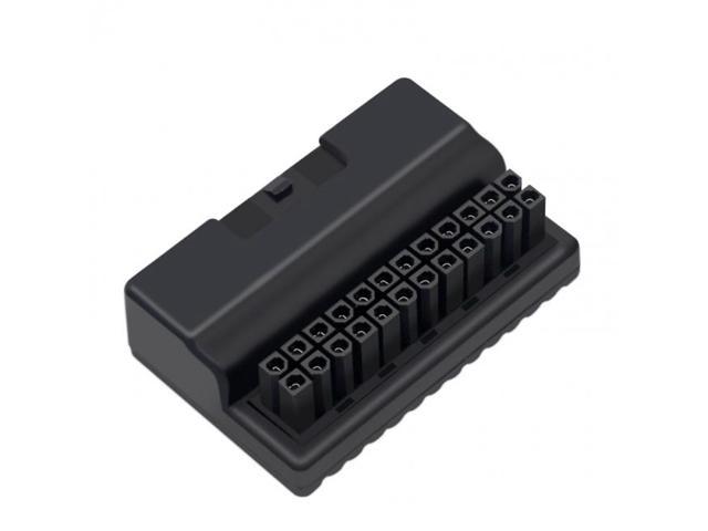 Xiwai Overmold ATX 24Pin Female to 24pin Male 90 Degree Power Adapter Mainboard Motherboard for Desktops PC Supply