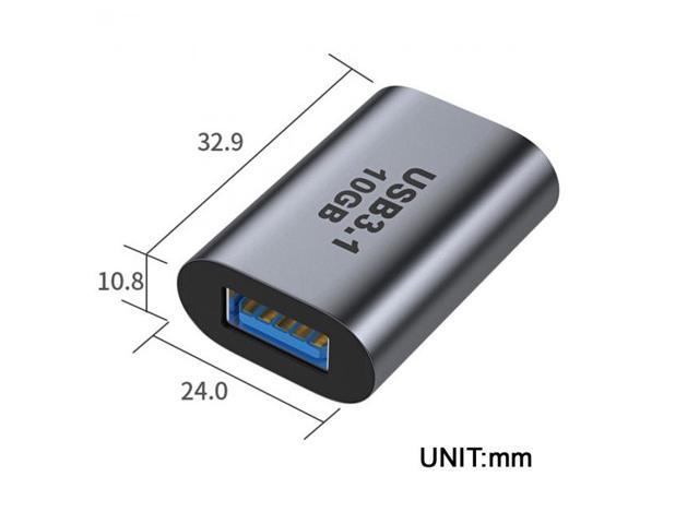 Cablecc USB-C USB 3.1 Type C Female to USB 3.0 A Female Data Adapter 10Gbps Data Power for Laptop Tablet Phone