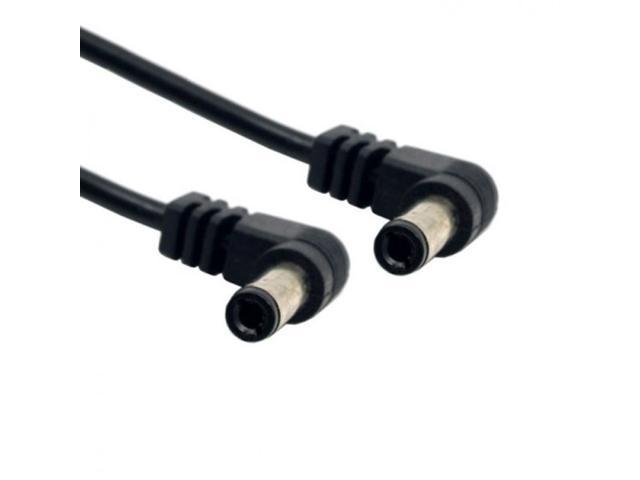 CHENYANG  DC Power 5.5 x 2.1mm / 2.5mm Male to 5.5 2.1/2.5mm Male Plug Cable Right Angled 90 Degree 60cm