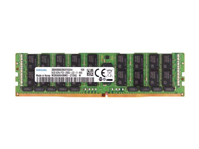 SAMSUNG M386A8K40BM2-CTD6Q 64 GB DDR4-2666 Memory Module - 288-Pin LRDIMM - ECC - CL19 - 1.2 V