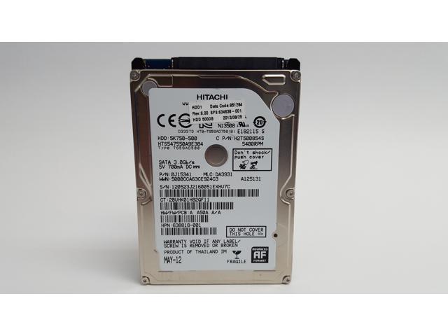 HGST TravelStar 5K750 HTS547550A9E384 500GB SATA II 2.5 in Laptop HDD