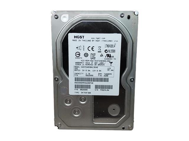 HGST  Ultrastar 7K4000 HUS724030ALS640 3TB 3.5" SAS 2 Enterprise Hard Drive