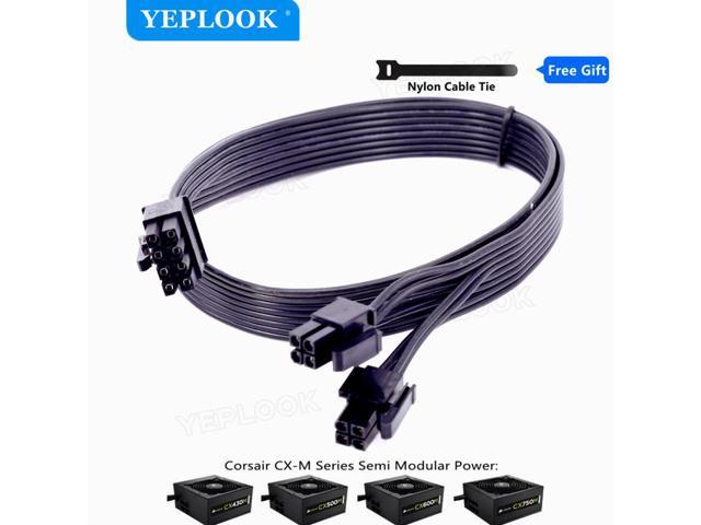 CPU 8Pin to 8Pin (4+4Pin) Male to Male Modular Power Supply Cable 12V For Corsair CX-M Series CX850M CX750M CX600M CX500M CX430M