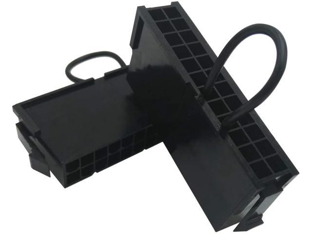 COMeap (2-Pack) 24 Pin Jumper ATX EPS PSU Power Supply Starter Bridge Tester Connector