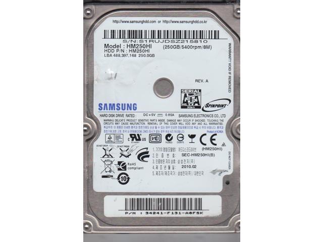 HM250HI, HM250HI, REV A, Samsung 250GB SATA 2.5 Hard Drive