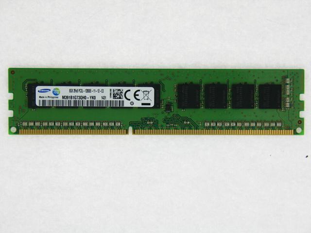 Samsung M391B1G73QH0-YK0 8GB Single DDR3/DDR3L 1600 MT/s (PC3-12800) DR x8 ECC UDIMM 240-Pin Memory