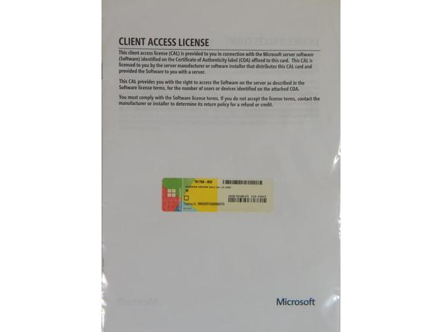 HP MS Windows Server 2012 CLA 10 User 761708-B22