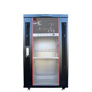 Server Rack – Locking Cabinet – Network Rack Cabinet Enclosure – 18U – Rack Mount – 32 Inch Deep – Server Cabinet – on Casters – Rack Shelf – Cooling Fan – Thermostat – Sysracks – SRF (SRF18.6.8)