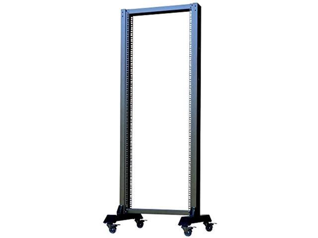 42U Open Frame 2 Post Server IT Network Data Rack HQ Relay on Casters Sysracks (4335249818)