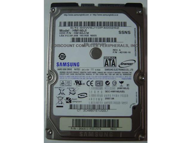 160GB 5400RPM 9.5MM 2.5IN SATA II