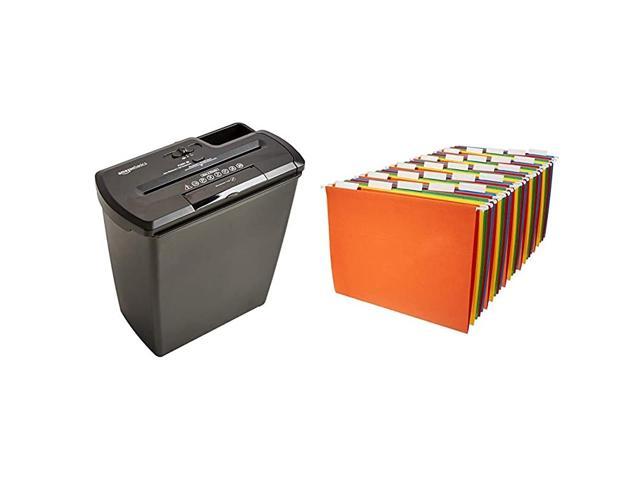 8Sheet StripCut Paper CD and Credit Card Home Office Shredder Hanging Organizer File Folders Letter Size Assorted Colors 25Pack