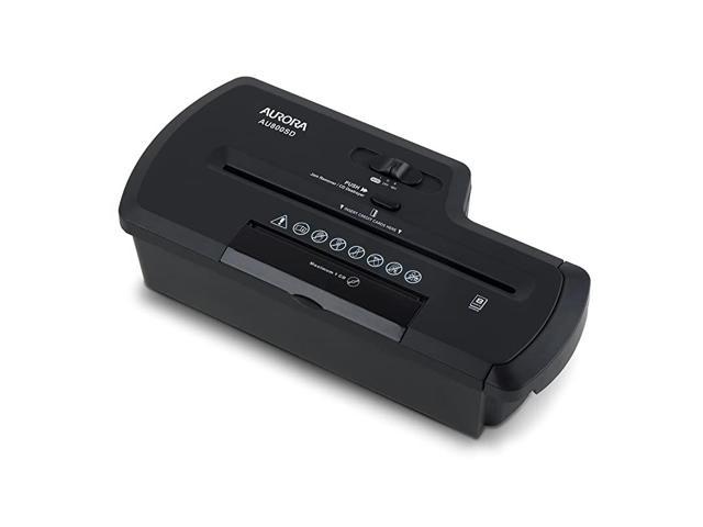 AU800SD Professional Strip Cut Paper Shredder CD Credit Card Shredder without Wastebaske