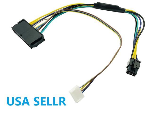 New 12" ATX Main 24-Pin to 6-Pin PSU Power Adapter Cable 18AWG for Most HP Computer Z220/Z230 and more