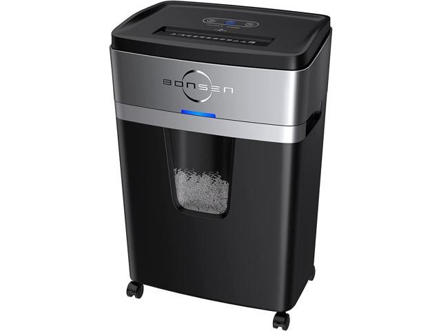 12-Sheet Micro-Cut Paper Shredder, High-Security P-5 Paper Credit Card Shredder for Office and Home, 30 Mins Continuous Run Time Quiet Shredding Machine with 6.6 Gallons Pullout Basket (S3107)