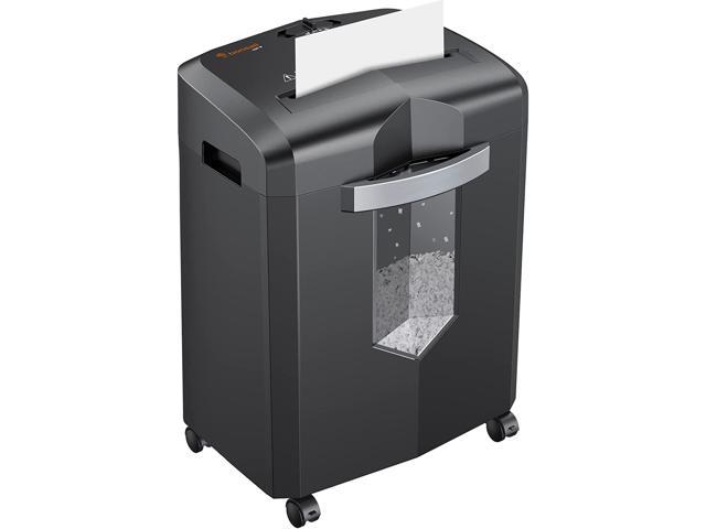 Paper Shredder for Home Office, 30 Mins Heavy Duty Shredder for Office, 10-Sheet Super Micro-Cut Shredders for CD, Card, Mail, Staple, 4 Casters & 4.2 Gal Pullout Bin (C266-B)