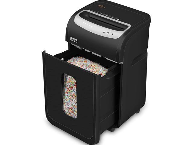 Paper Shredder,6-Sheet P-5 Superior High Security Micro Cut Shredder with US Patented Blade,58dB,30-Min Work,Card/CD Heavy Duty Paper Shredder for Home Office,7.9-Gallon Pullout Bin(ETL)