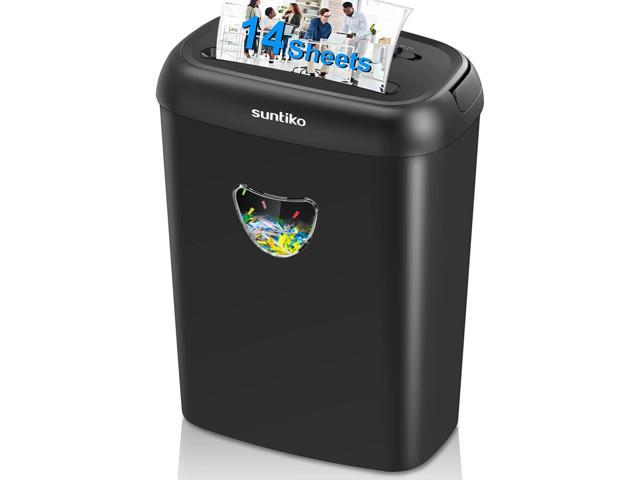 Paper Shredder, 14-Sheet Cross Cut with 6.6-Gallon Basket, P-4 Security Level, 3-Mode Design Shred Card/CD/Staple/Clip, Heavy Duty with Jam Proof System, Woolsche Paper Shredder for Office (ETL)