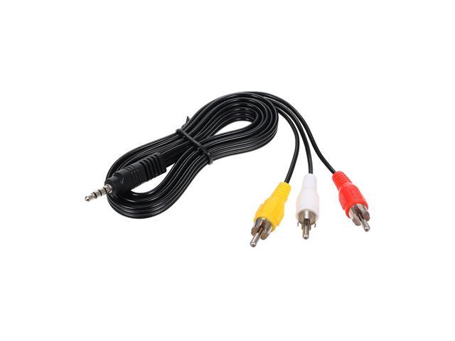3.5mm RCA Audio Video Cable 3.5mm Jack to 3 RCA Male AV Wire Cord 1.2M DV MP4 Convertor