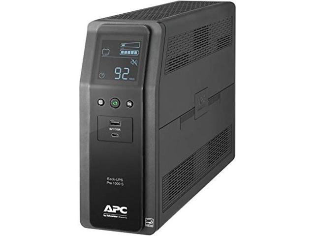 APC UPS 1000VA Sine Wave UPS Battery Backup and Surge Protector, BR1000MS Backup Battery Power Supply with AVR, (2) USB Charger Ports