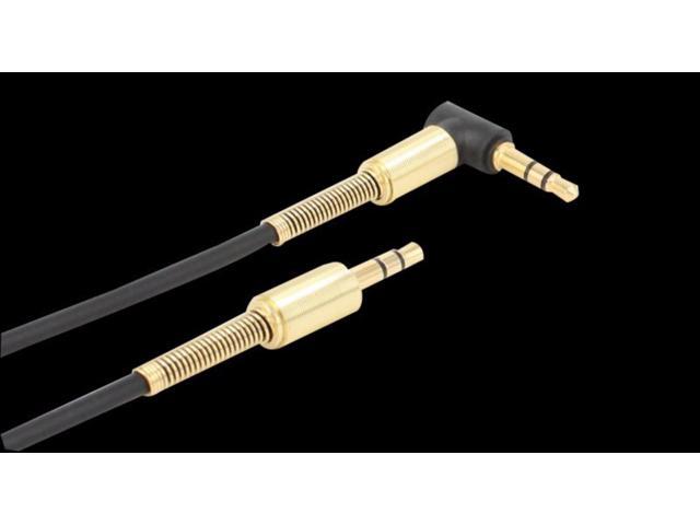 3.5mm Auxiliary Stereo Audio Jack to Jack Cable 90 Degree Right Angle for Smartphones, Tablets and Speakers