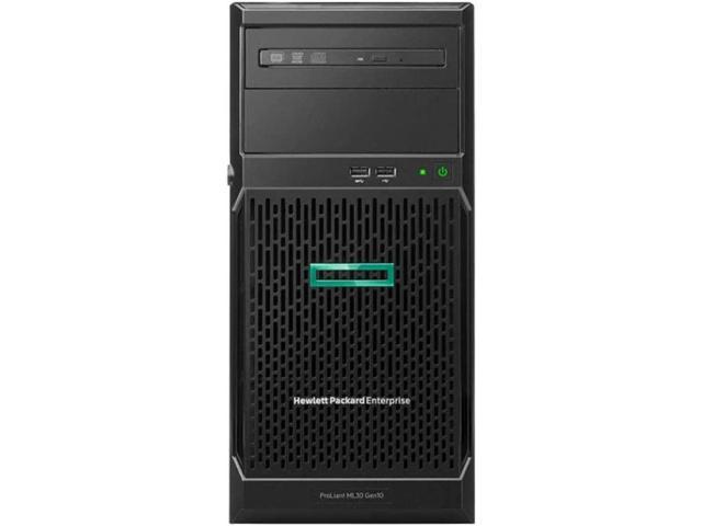 HP ProLiant ML30 Gen10 Tower Server Bundle with Intel Xeon E-2124, 16GB DDR4, 2TB SATA, RAID, and 16GB USB Drive