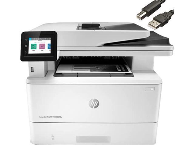 HP Laserjet Pro MFP M428fdw Monochrome Laser All-in-One Printer, Print Scan Copy Fax, Automatic 2-Sided Printing, 40 ppm, 250-sheet, 1200 x 1200 dpi, 50-Sheet ADF, Bundle with JAWFOAL Printer Cable